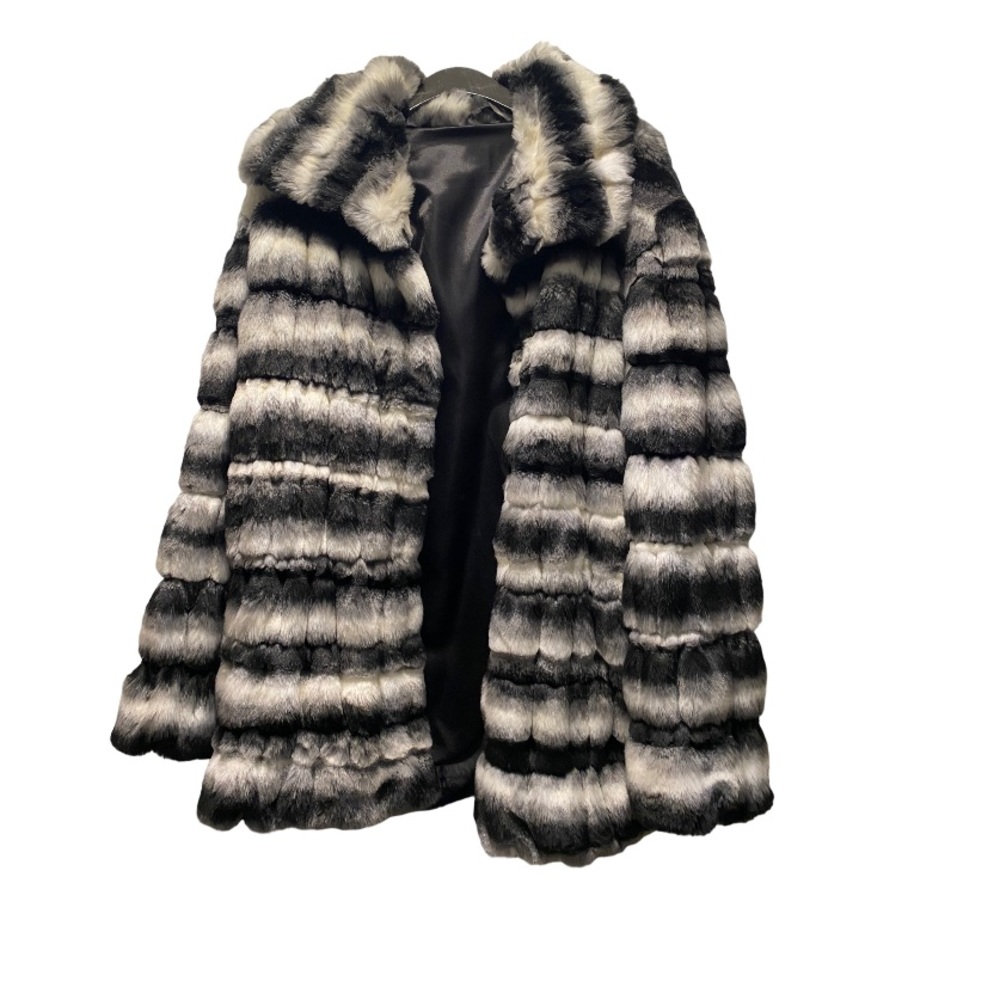 Faux chinchilla jacket, unbranded and no tags, size M